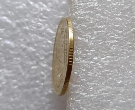 (3475) 25 копійок 1994 1БВк розкол на аверсі від канту до лівого нижнього листка (25 копеек 1994 1БВк брак) Де купити