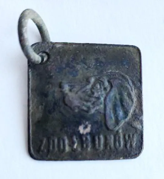 Антикварный номерной жетон  для собаки Польша 1920-х гг. Здолбунов PKN50 Ціна