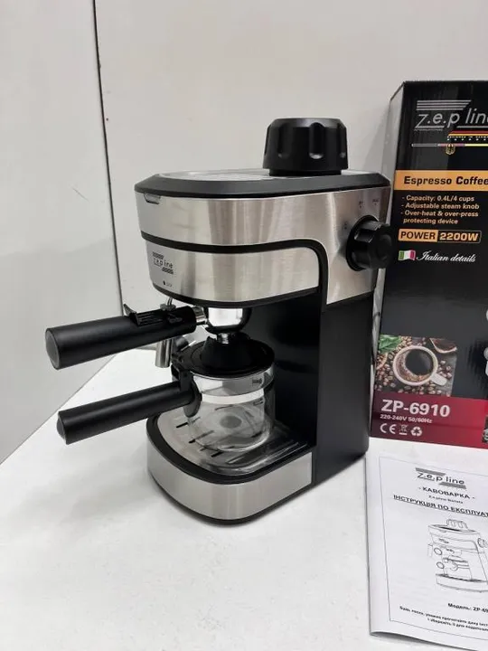 Кофеварка Эспрессо на 4 стакана Zepline ZP-6910, 2200Вт З аукціону