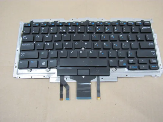 595-2 клавіатура робоча 0F2X80 0D19TR з кріпленням  для Dell Latitude E7470  7470 E7450 7450 E5450 E5470 E5490 E7470 E7450 оригінал Ціна