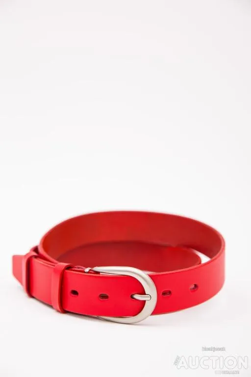 Ремень женский кожаный, цвет красный, 196RL35Y0W3 Ціна