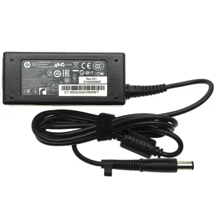 фото, Оригінальний блок живлення для ноутбука HP 19.5V, 2.31A, 45W, 7.4*5.0-PIN, black, RECTANGULAR