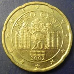 20 євроцентів 2002 Австрія Ціна