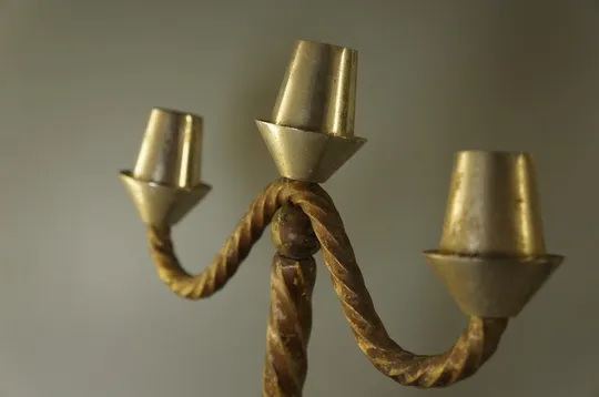 Подсвечник трисвечник канделябр на три свечи высота 24,5 см №10674 Де купити