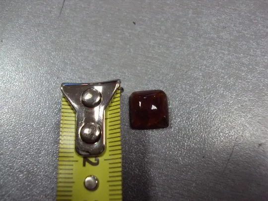 Купити Камень квадратный оранжево-коричневый для ювелирных изделий вес 0,99 г размер 5 х 11 х 11 мм №13258