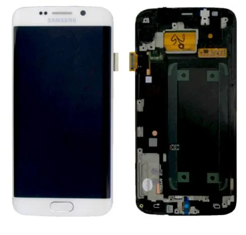 Дисплей Samsung Galaxy S6 G925F EDGE Оригинал (Service Pack) с рамкой White Ціна