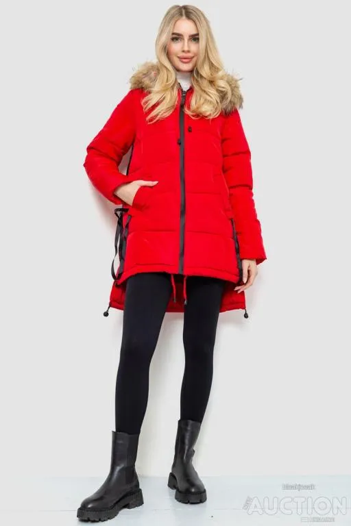 Купити Куртка женская зимняя, цвет красный, 235R1616