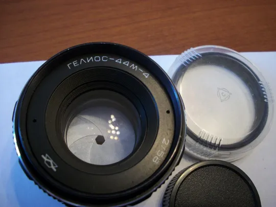 Объектив Гелиос-44М-4, М-42, редкий, с переключателем, светофильтра Нет, задняя крышка, чистые линзы Продаж