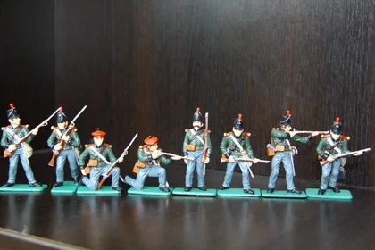 фото, стрелки 95-го полка ITALERI 55-60мм цветные
