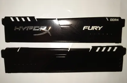 фото, Радиатор HyperX, охлаждение ОЗУ оперативной памяти компьютера (Черный)