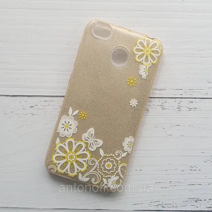 фото, Чохол Xiaomi Redmi 4X для телефона силіконовий Gold