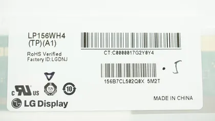фото, Матриця 15.6 LP156WH4-TPA1 (1366*768, 30pin(eDP) LED, NORMAL, глянцева, роз'єм ліворуч знизу) для ноутбука