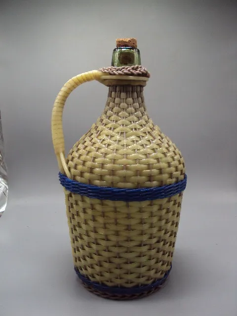 Бутль бутылка в оплетке бутыль оплетений бутель в оплетці высота 32,5 см №18654 Ціна