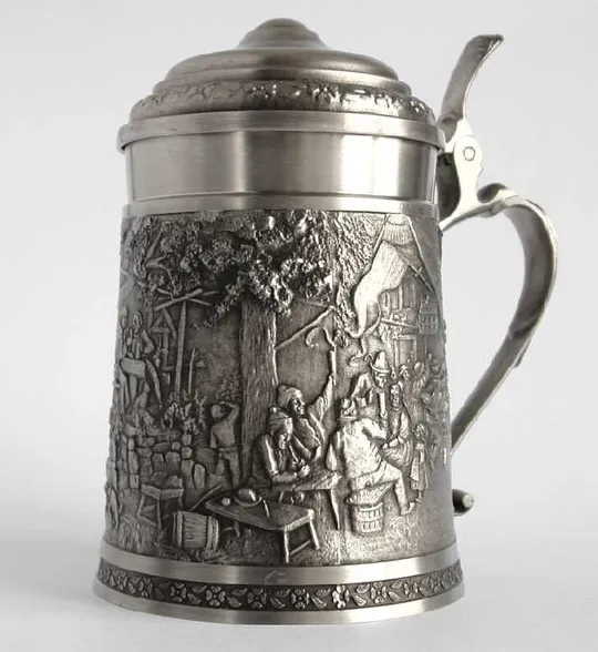 Антикварний олов'яний кухоль бокал Festtag 850 мл Німеччин Продаж