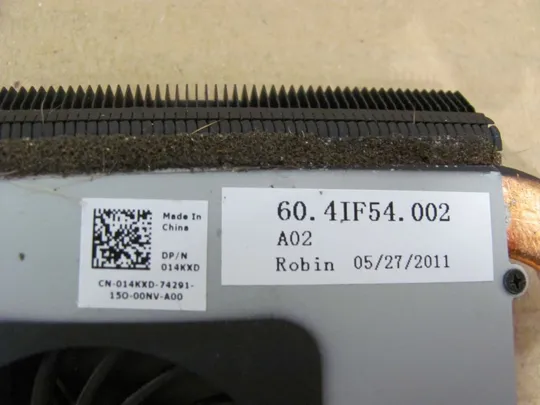 номер0310-26 система охолодження Кулер Охолоджувальний блок Охолоджувальна система Кулери та системи охолодження Охолодження материнської плати cooling system  014KXD 60.4IF54.002 для DELL Vostro 3550 оригінал Інтернет-аукціон