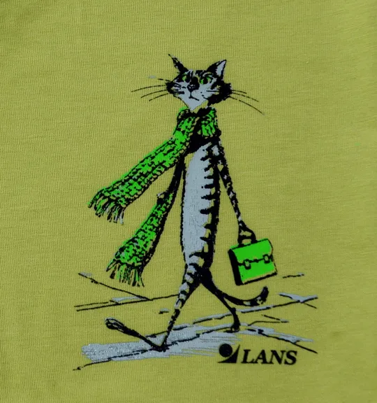 Купити Чоловічі подовжені шорти транки Lans Кіт з портфелем 06/011 фісташка зелені