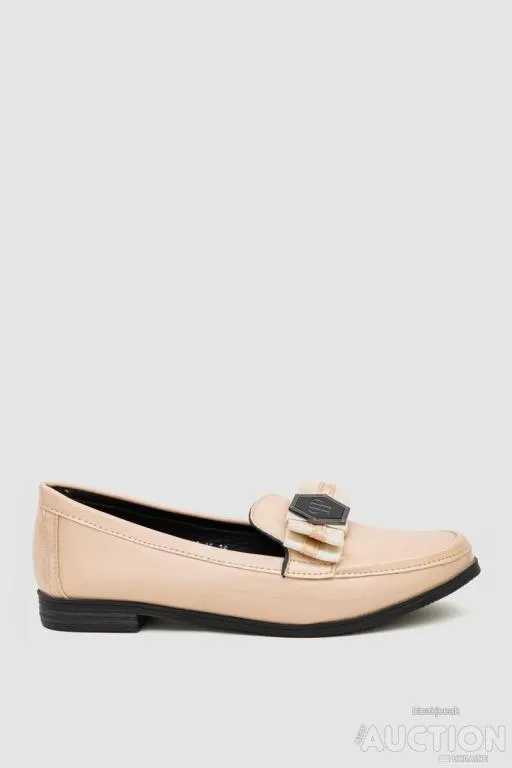 Туфли женские лаковые 244R18-00944, цвет Светло-бежевый Ціна