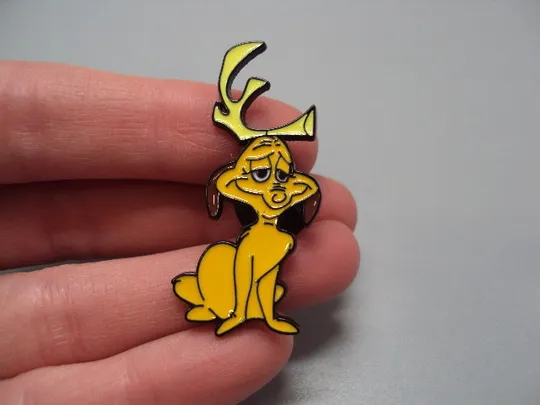 Купити Значок пін мультфільм Як Ґрінч украв Різдво собака Грінча Макс знак брошка №18482