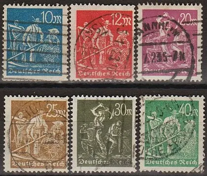 фото, 1922 - Німеччина - Стандарт wmk.2 Mi.239-44 _12,0 €