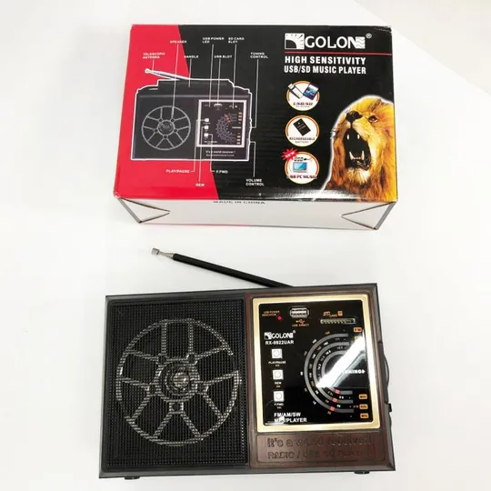 Радиоприёмник Аккумуляторный GOLON RX-9922UAR, Всеволновый радиоприемник профессиональный Інтернет-аукціон