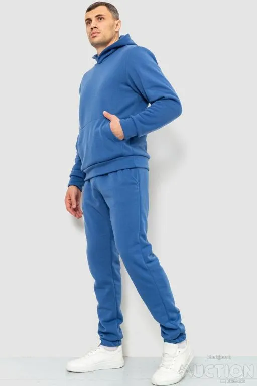 Спорт костюм мужской на флисе, цвет джинс, 190R235 З аукціону