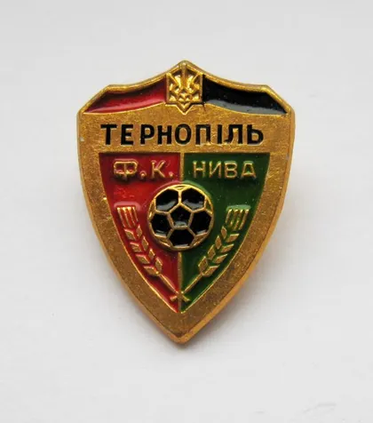 фото, ФК НИВА - Тернопіль /Тернополь/ = ФУТБОЛ = герб - тризуб