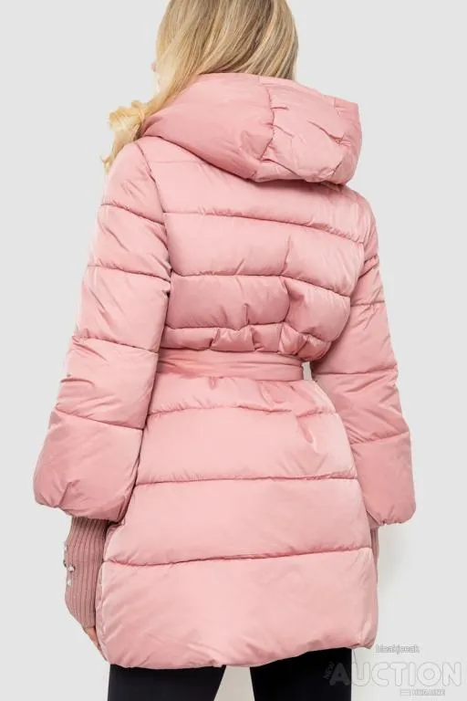 Куртка женская однотонная, цвет розовый, 131R5219 Продаж