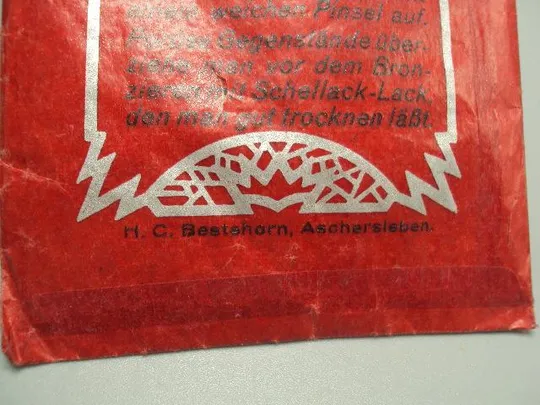 Пакетик с наполнением Лаковая бронза Карл Шленк Нюрнберг Schlenk's lackbronzen Carl Schlenk №13511 Продаж