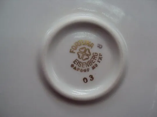 Тарелка большая блюдо мадонна фортуна фарфор ГДР eisenberg высота 3,2 см, диаметр 30,1 см №13295 Інтернет-аукціон