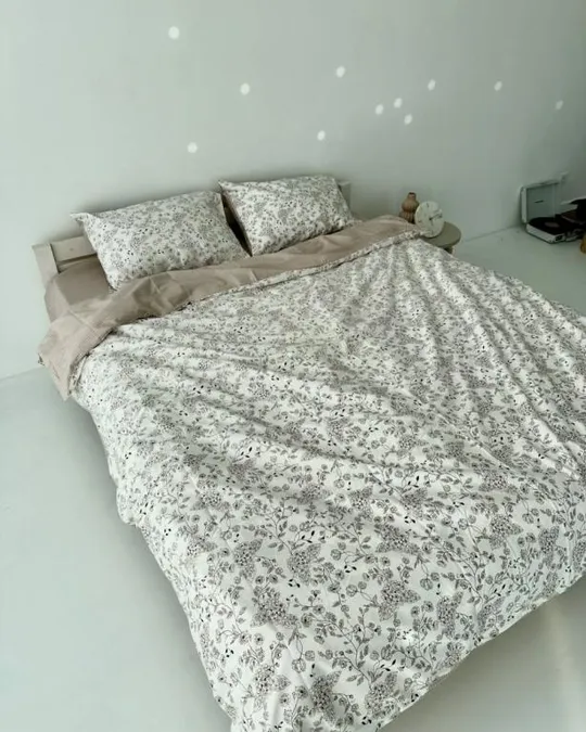 Постельное белье евро Dushka Home Сатин 20806 200х220 см Ціна