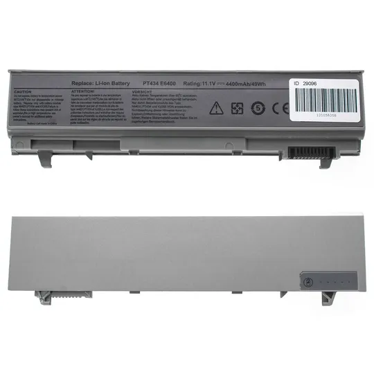 Батарея для ноутбука DELL PT434 (Latitude: E6400, E6500, E6510, Precision: M2400, M4400, M4500, M6400, M6500) 11.1V 4400mAh Grey Ціна