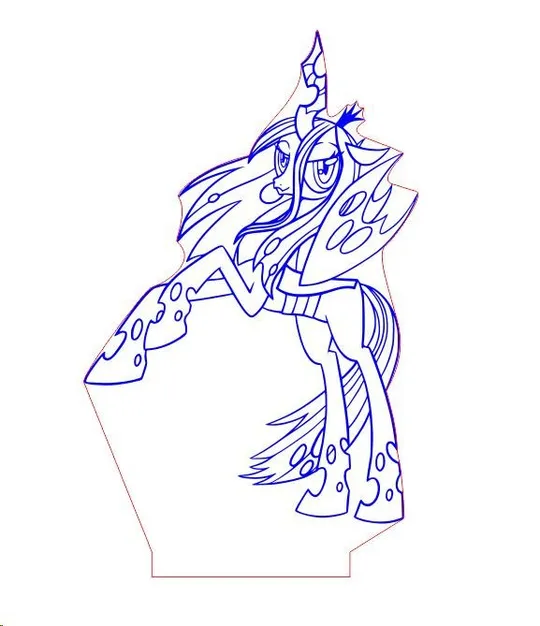 Акриловий світильник-нічник з пультом 16 кольорів Єдиноріг 3 tty-n001960 Ціна