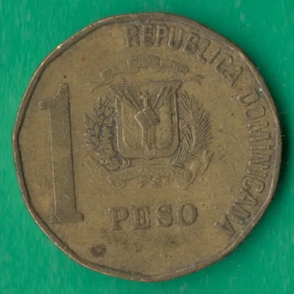 фото, 1 песо 1991 року Домініканська республіка [МШ1]