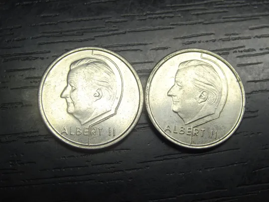 Купити 1 франк Бельгія 1998 (два різновиди)