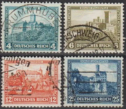 фото, 1932 - Німеччина - Замки і палаци Mi.474-77 _31,50 €