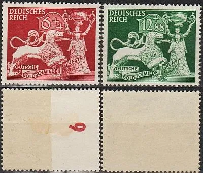 фото, 1942 - Рейх - Ювелірне мистецтво Mi.816-17 *