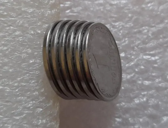 (3735) 1 копійка 2005, 2006, 2007, 2008, 2011, 2012 круговий виробіток штампа - 6 монет одним лотом (1 копейка) Недорого