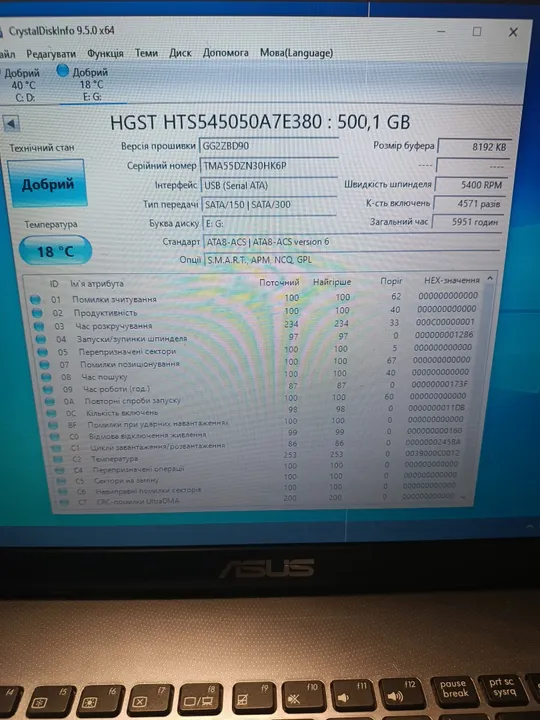 Купити Жорсткий диск 2.5" Hitachi Laptop Thin 500 GB Sata 2 (Z5K500-500)