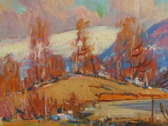 Нар.худ.Урср. Шолтес З. 1909-1990 рр. роз. 55х75 см. п.о. 1960 рр. закарпатська школа Ужгород . Продаж