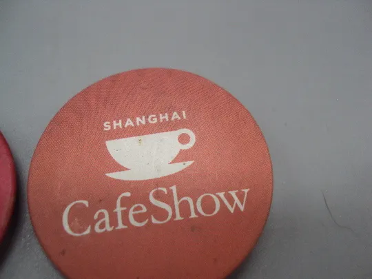 Знак круглый Seoul CafeShow Сеул Shanghai CafeShow Шанхай кофе лот 2 шт №17003 Продаж