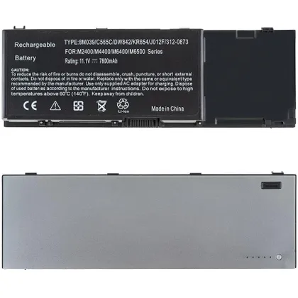 фото, Батарея для ноутбука DELL 4P887 (Precision M6500) 11.1V, 7800mAh, Black