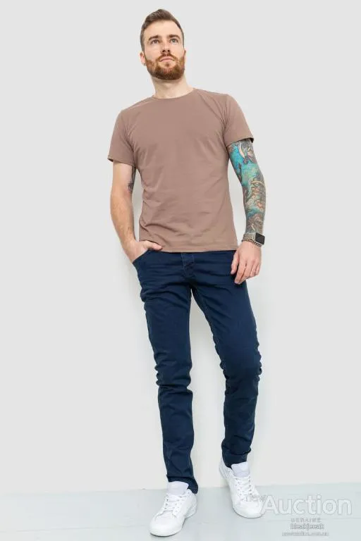Купити Джинсы мужские однотонные, цвет синий, 157R0159