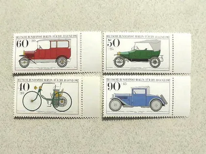 фото, Серія поштових марок Німеччина ФРН " Автомобільна Техніка " 1982 рік **