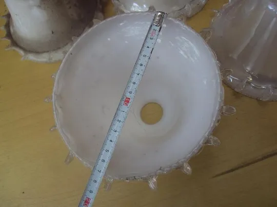 Плафон польский, плафоны белые Польша стекло большие лот 6 шт 14,5 см высота №3257 Де купити