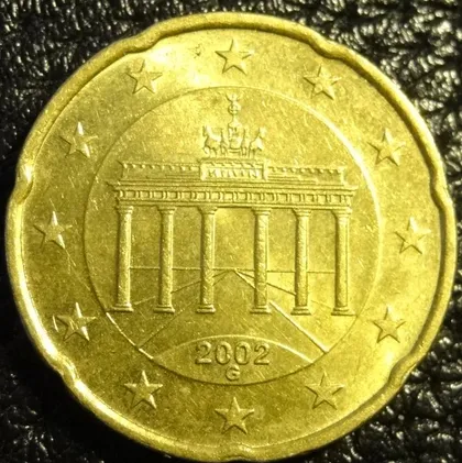 фото, 20 євроцентів 2002 G Німеччина