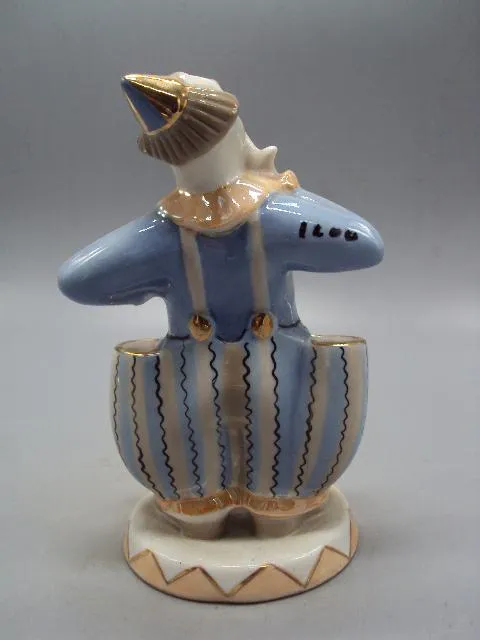 Карандашница фарфор Кисловодск фигура Клоун с карманами 1970-1980 гг. подставка для ручек №14218 З аукціону