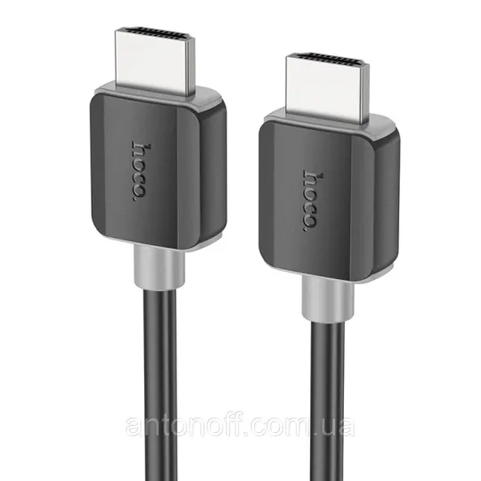 HDMI відео кабель Hoco US08 HDTV 2.0 data cable 4K HD 60Hz 1 метр Чорний Де купити