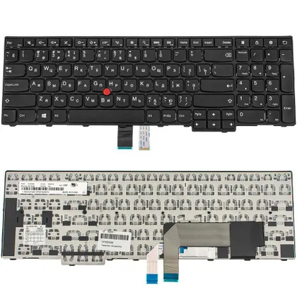 фото, Клавіатура для ноутбука LENOVO (ThinkPad Edge: E531, E540) rus, black