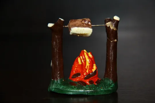 костер очаг с мясом ГДР (МАССА - КОМПОЗИТ) 40-50ые годы 70-75мм Ціна