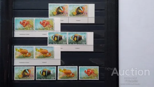 Сьерра Леоне-Папуа-Новая Гвинея-Гвинея-2024-1986-87.Чистая коллекция из 5 полных комплектов. Фауна морей.MNH Продаж